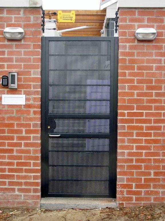 Mesh Security Gate with Electric Lock.